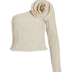 VILA dame top VIFLOWERY - Cement New