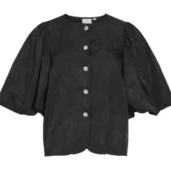 VILA Dame Top VIMABELL - Black Outlet