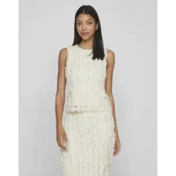 VILA dame top VINABILA - Birch