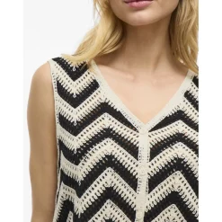 VILA dame top VISERILDA - Birch BLACK Online