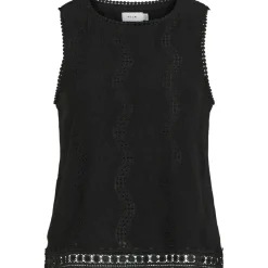 VILA dame top VITORTENA - Black Beauty New