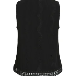 VILA dame top VITORTENA - Black Beauty New
