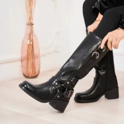 SHOES Yolene dame støvler 9639A - Black Hot